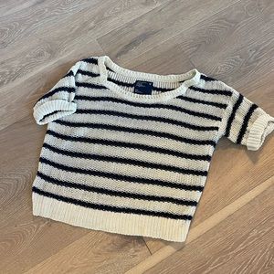Navy & white striped Breton sweater